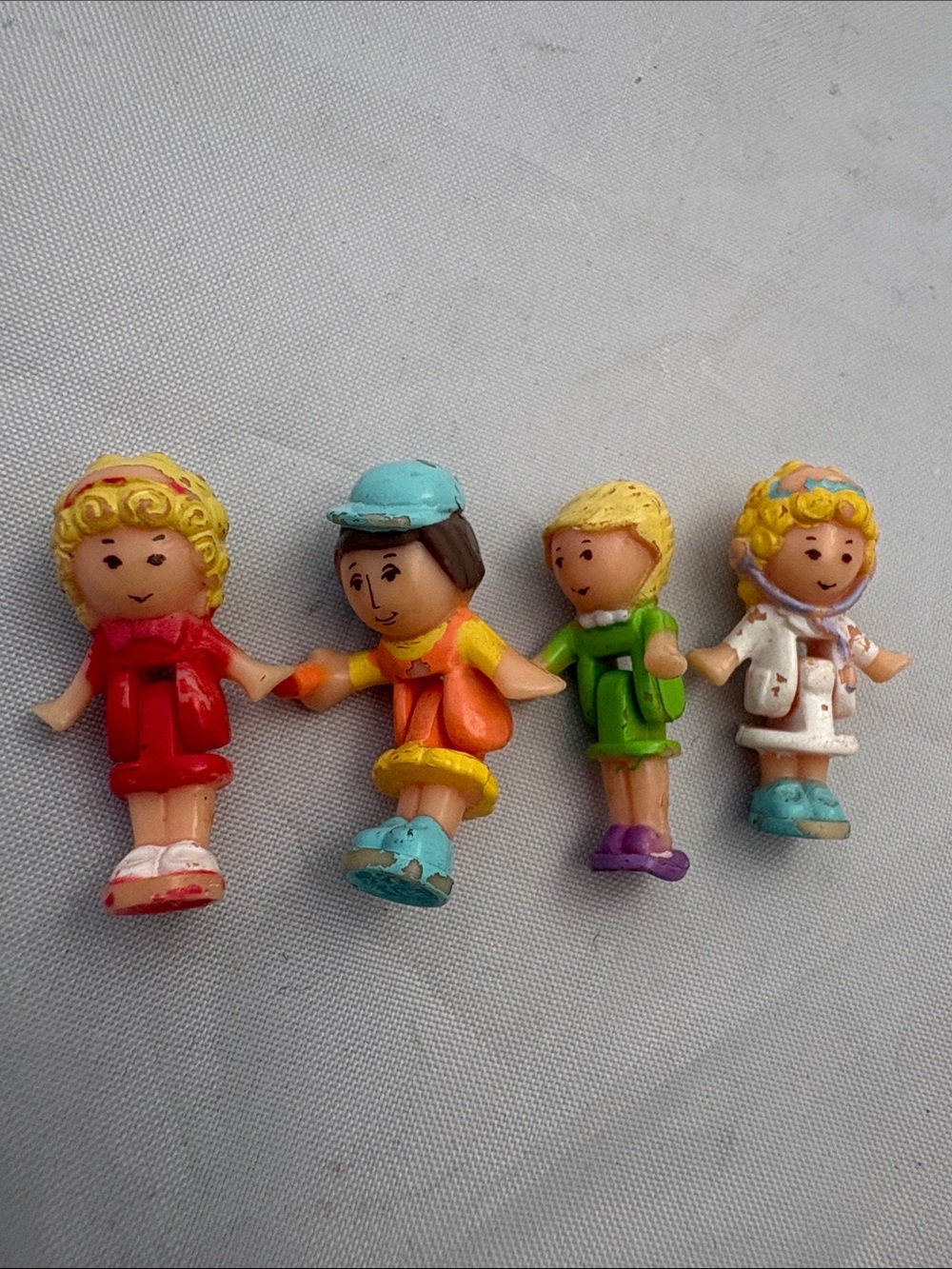 Set of 4 Vintage Polly Pocket Figured from 89, 92, and 94